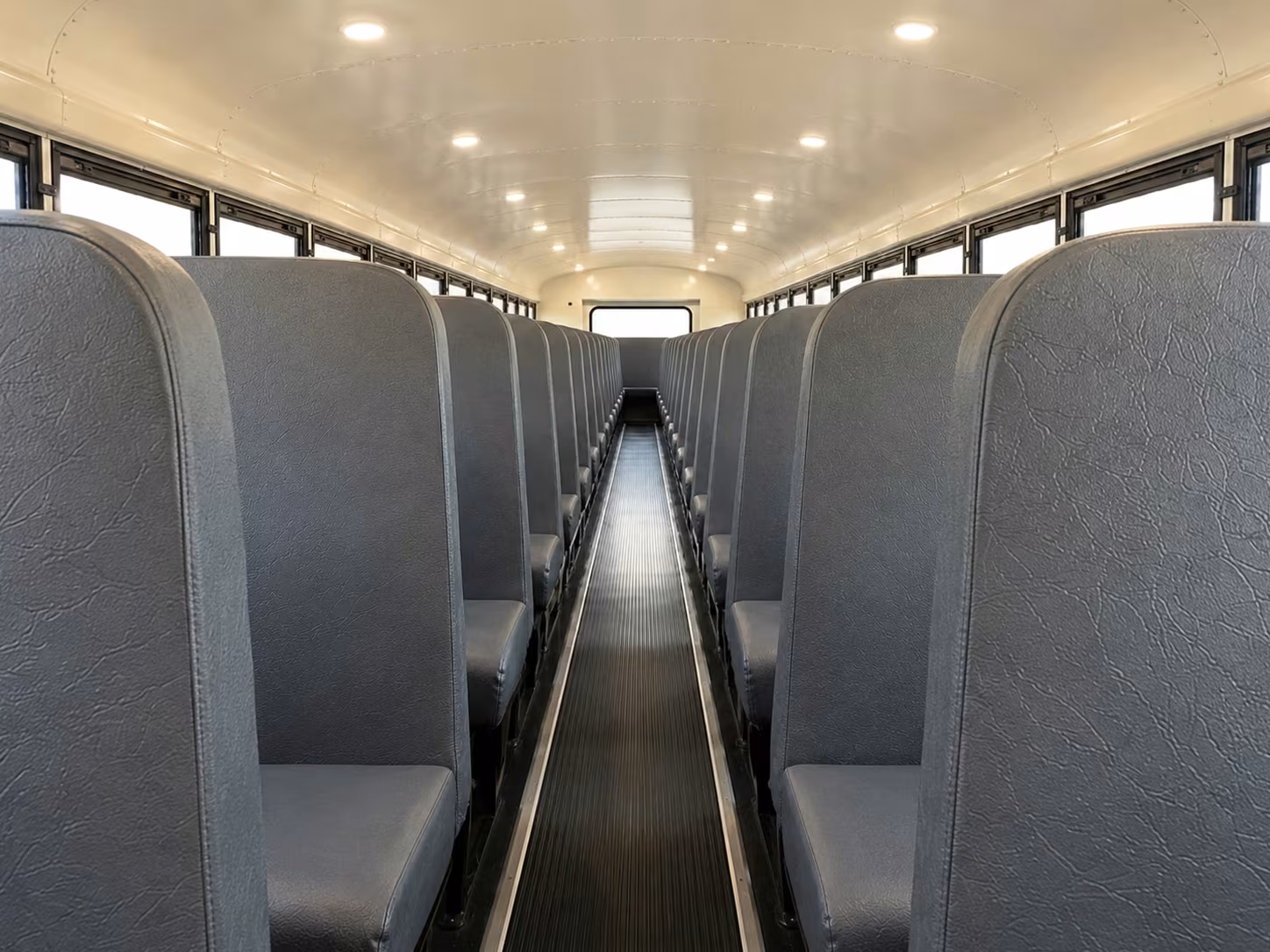 school bus inside