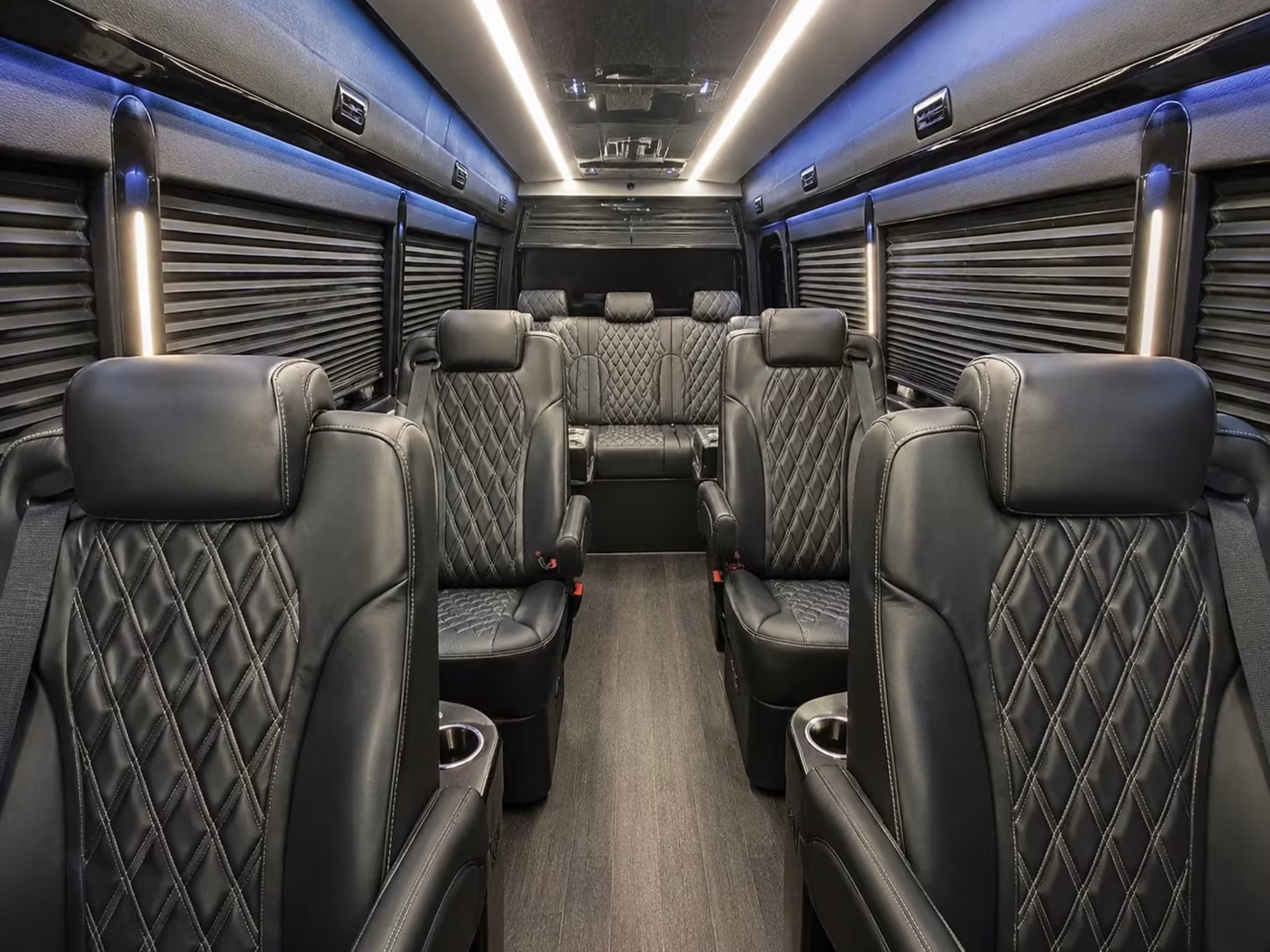 sprinter van with driver inside